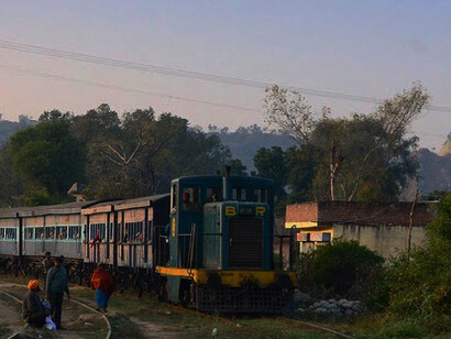 The train near the River Sutlej