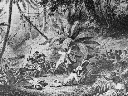 ''Saint Domingue: Capture of Ravine-à-Couleuvres'' (1802), Karl Girardet

