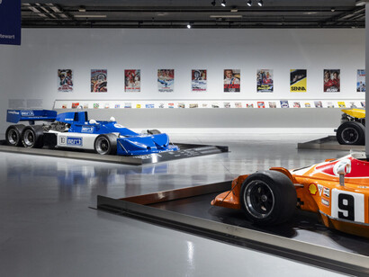 The Drake’s enemies. Enzo Ferrari and the british teams, exhibition view. Courtesy of Museo Nazionale dell'Automobile