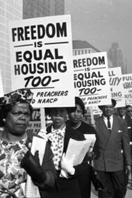 Protests leading to the Fair Housing Act in 1968