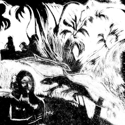 P. Gauguin, Nave Fenua,1894 ca., xilografia