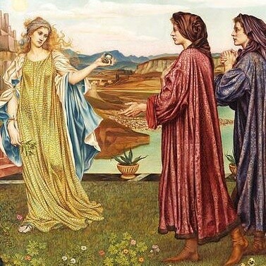 Evelyn De Morgan, "The Garden of Opportunity", dettaglio, 1892