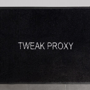Keith J.Varadi, Tweak proxy, 2015, Custom door mat, 61 x 89 cm (in. 24 x 35 )