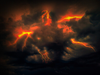Noche de tormenta eléctrica