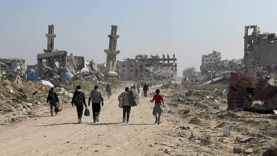 Forced displacement of Gaza Strip residents during the Gaza-Israel war