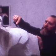 Alberto Portera, Film still of the movie Untitled [Pablo Serrano at his studio with his sculptures], 1969. Courtesy of Museo de Arte Abstracto Español