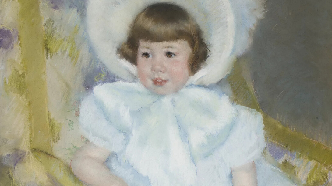 Mary Cassatt, Portrait de jeune femme au chapeau blanc (dettaglio), 1879. Cortesia del Musée d’Orsay