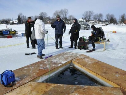 Véronique Bouton, Ice Diving