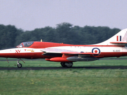 Hawker Hunter T7. Courtesy of Jet Aircraft Museum