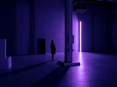 Installation view of Carl Craig: Party/After-Party, 2023 at The Geffen Contemporary at MOCA. Courtesy of The
Museum of Contemporary Art (MOCA). Photo by Zak Kelley