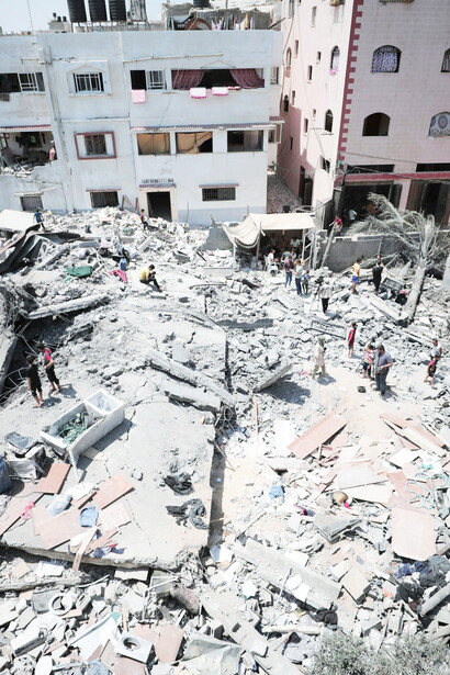 Destruction is rampant in the once lively streets of Gaza, Palestine