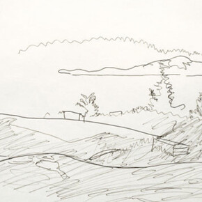 Fairfield Porter, Amherst and Other Places. Courtesy of Betty Cuningham Gallery