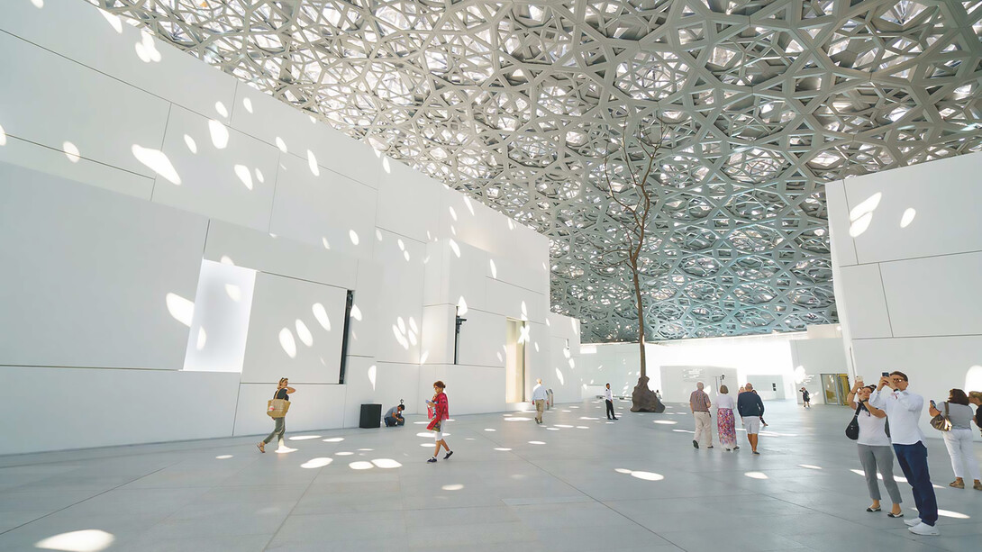 Explore the stunning architecture of Louvre Abu Dhabi, a masterpiece designed by Jean Nouvel, offering a captivating exterior that mirrors the emirate's commitment to cultural excellence