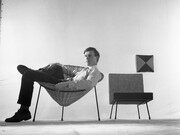 Terence Conran and His Cone Chair by Ray Williams 1950s, © Estate of Ray Williams
