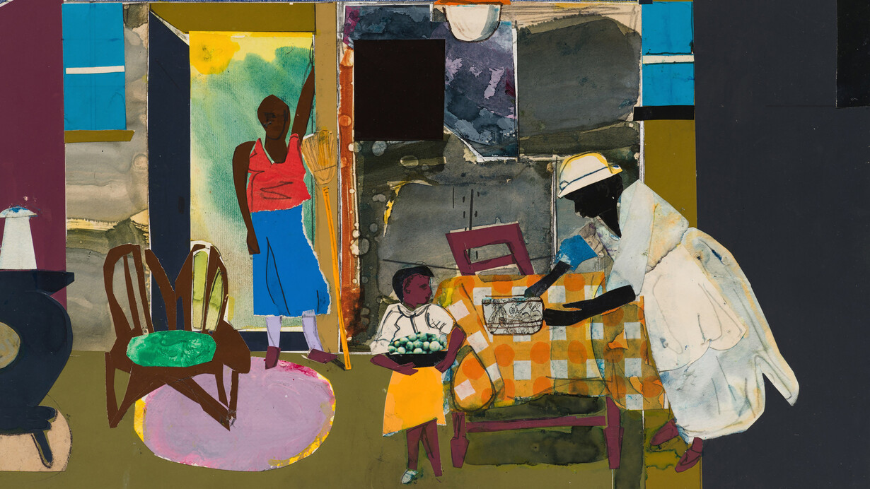 Romare Bearden, Before dawn (detail), 1985. Courtesy of DC Moore Gallery 