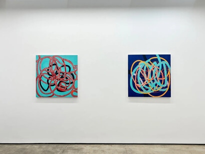 Mary Didoardo, Story line, exhibition view. Courtesy of Kathryn Markel Fine Arts
