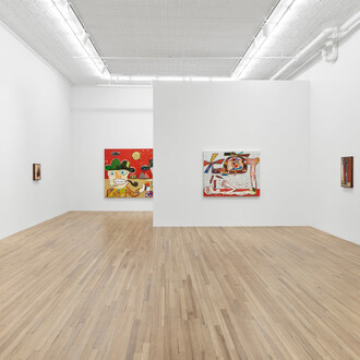 Hadi Falapishi, Gut geelings (Trauma dumps and love bombs), exhibition view. Courtesy of Andrew Kreps Gallery