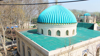 The Bobur National Park in Andijan, Uzbekistan, commemorates the Mughal emperor Babur 