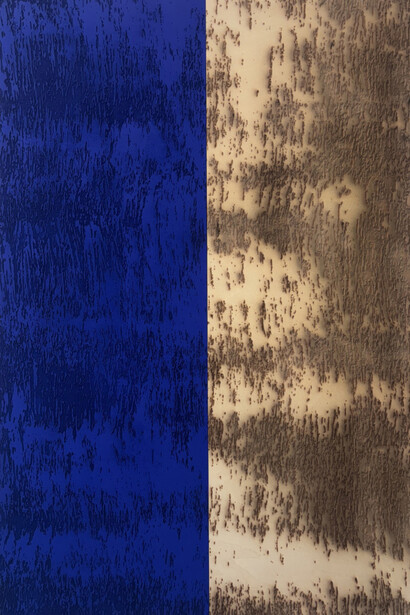 Joyce Billet, Dichotomy (Blue), 2025. Courtesy of Mindy Solomon Gallery
