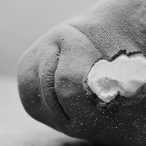 Immagini umane, artwork in exhibition (detail). Courtesy of Pallavicini22 Art Gallery