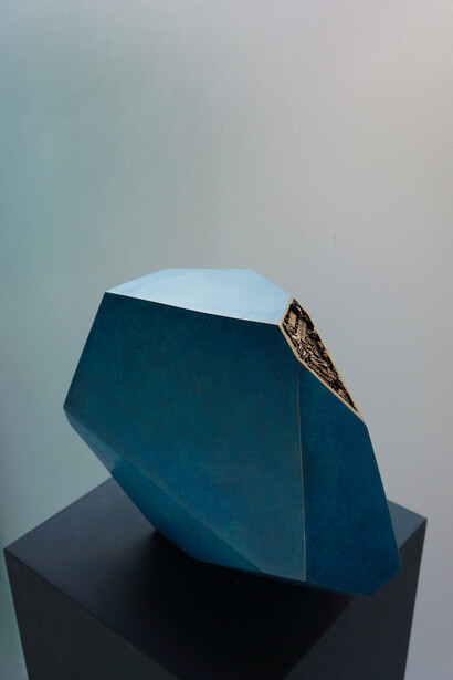 Nagatani Kyoji, Genesi 203, 2020, bronzo patinato, 22x27x26cm