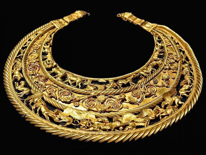 Reperto del tesoro degli antichi Sciti custodito a Mariupol