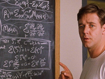 A scene from the film 'A beautiful mind'