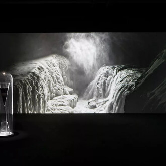 Julian Charrière, Midnight zone, exhibition view. Courtesy of Gallery Dittrich and Schlechtriem