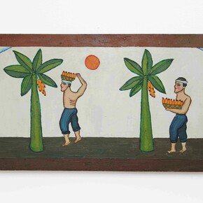 Mirian Inês da Silva, ... de banana, 1998, óleo sobre madeira, 28 x 50 cm ©Germana Monte-Mór