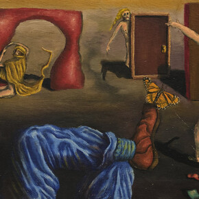 Llyn Foulkes, The images of perception (detail), 1953. Courtesy of The Pit Gallery