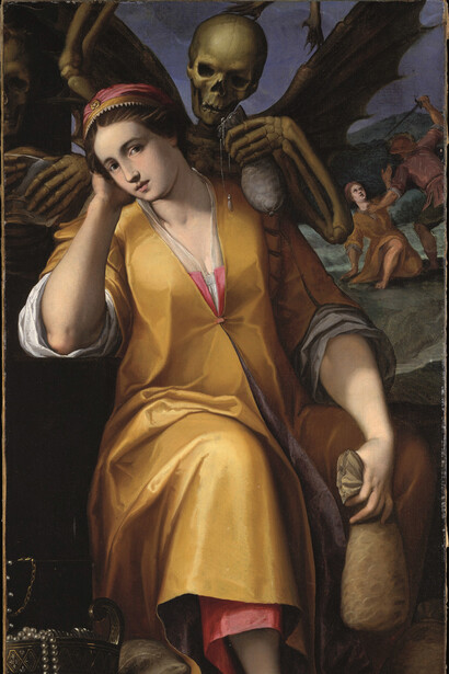 Jacopo Ligozzi, Allegoria dell’Avarizia,  1590, olio su tela, New York, The Metropolitan Museum of Art  

