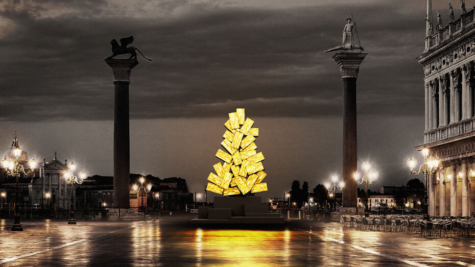 Fabrizio Plessi, L'Albero Digitale in piazza San Marco, Venezia
