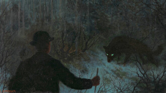 Theodor Kittelsen, Askeladden e il lupo (1900)