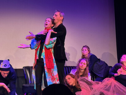 Located in Budapest, Hungary, Grund Színház is a contemporary theatre space specialising in improvisational theatre and audience-driven storytelling