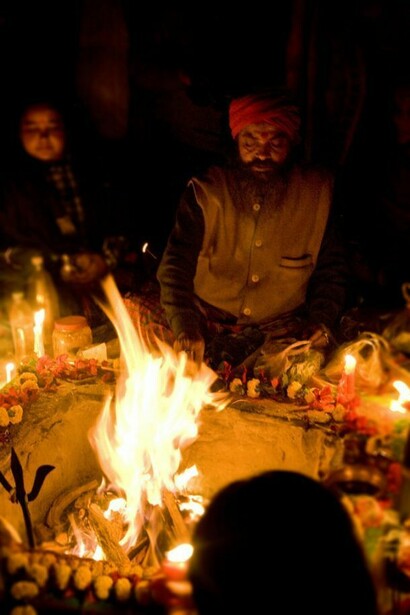 Yagna at Tarapith Crematorium
