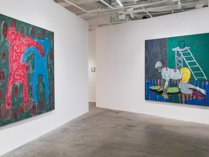 Gresham Tapiwa Nyaude, Alter ego, exhibition view. Courtesy of Vanguard Gallery