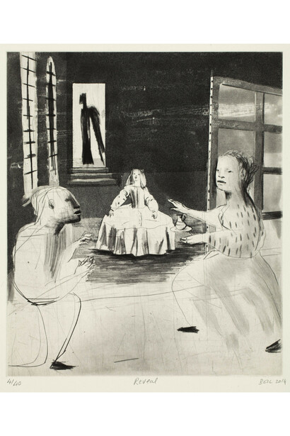 Deborah Bell, Reveal, 2014, Spitbite, aquatint and Drypoint, Edition of 40, 40 x 46 cm, Published by David Krut Print Workshop