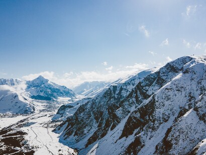 Snow-covered Himalayan mountains during the day time, Nepal  