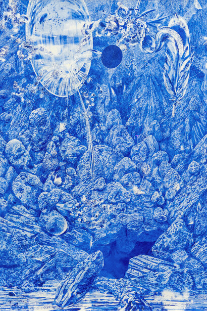 Stefan Guggisberg, untitled (opening) (detail), 2025. Courtesy of Galerie Eigen+Art