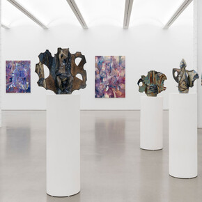 Mathilde Denize, Sound of figures, exhibition view. Courtesy of Perrotin Gallery