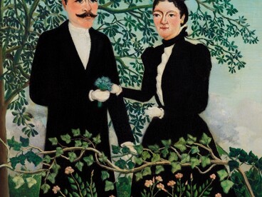 Henri Rousseau, "Il passato e il presente, o il Pensiero filosofico"(Le Passé et le présent, ou Pensée philosophique), 1899, dettaglio. Barnes Foundation
