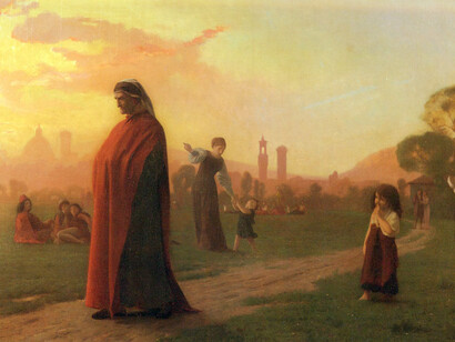 Dante tras ver el infierno, según Jean-Léon Gérôme (1824-1904)
