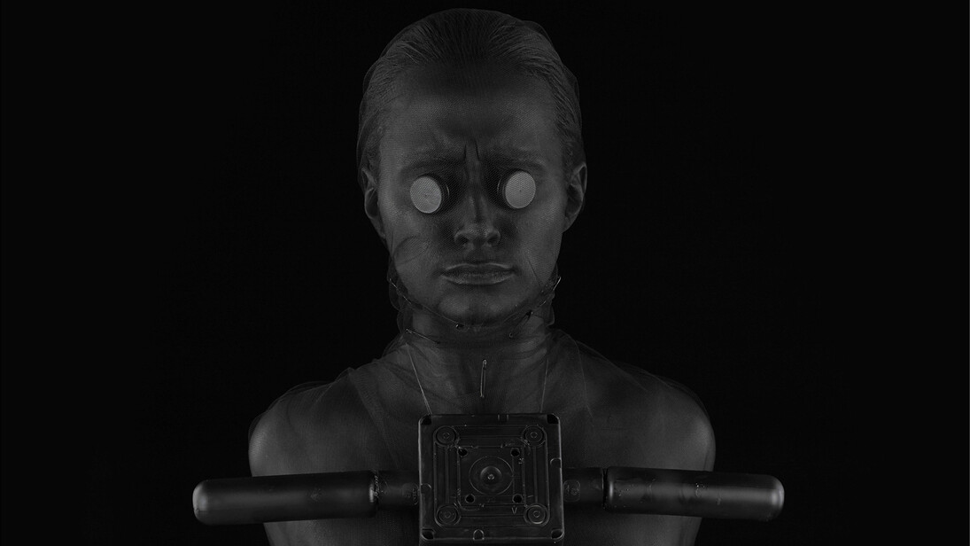 Marco Bolognesi. Bellatrix, 2017, collage corporeo. Sendai City, The Truth, Biennale di Curitiba