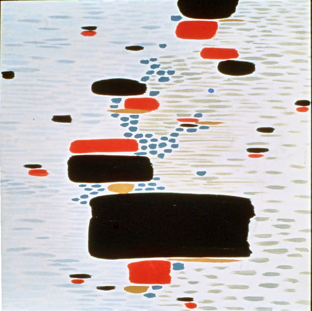Bruno Munari, Un Punto azzurro, 1937, olio su tavola, 43 x 43 cm, Courtesy Museo Villa Croce