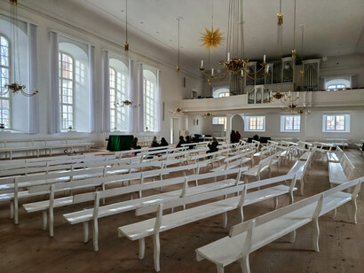 Iglesia Morava en Herrnhut, Sajonia, Alemania