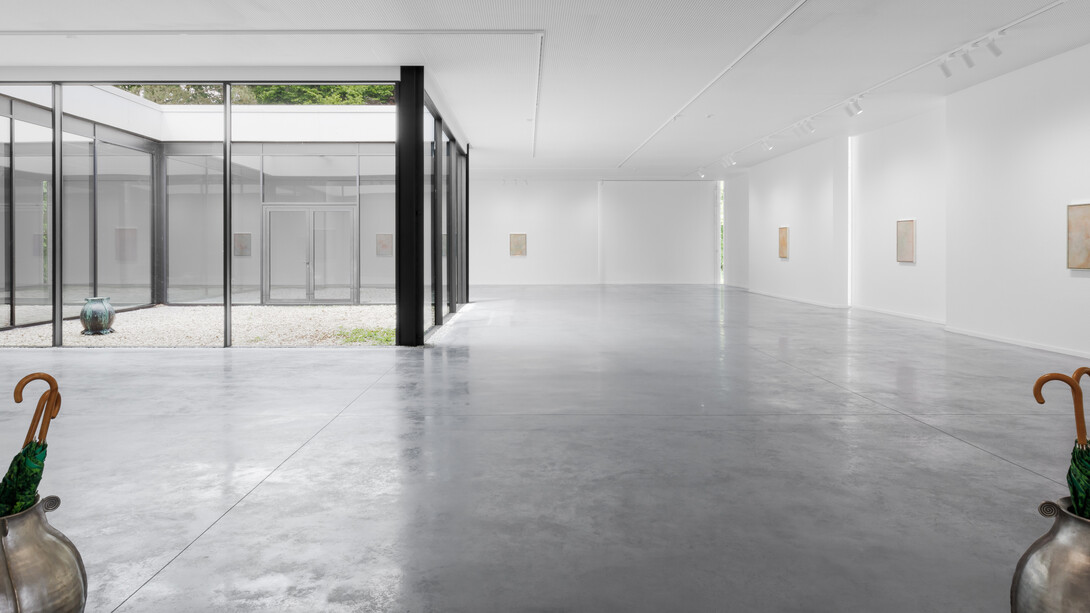 Calvin Marcus, Skin paintings, exhibition view. Courtesy of Museum Dhondt-Dhaenens