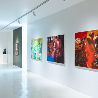 Gilberto Aceves Navarro and Daniel Lezama, Profundo México, exhibition view. Courtesy of Hilario Galguera Gallery