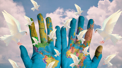 Ilustração de paz e esperança. Em tempos tão estranhos e volúveis, de desatinos tantos, que mesmo a volúpia de Cronos possa ser também necessidade de alguma esperança