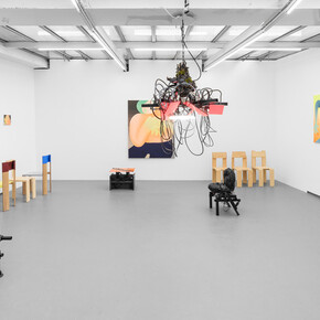 Camille Cottier,
Jean-Baptiste Durand and Patrick de Glo de Besses, Et pourquoi pas...exhibition view. Courtesy of Galerie Philippe Valentin