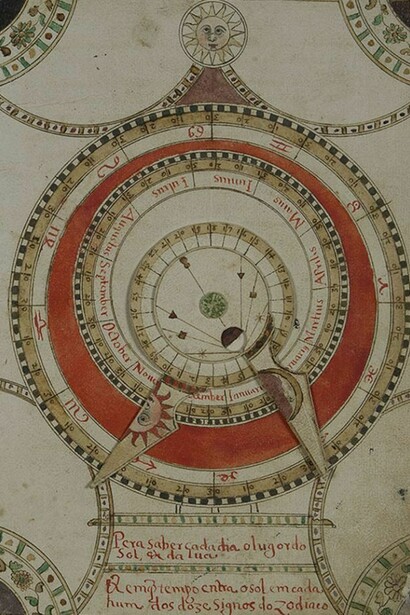 Sebastião Sardinha de Araújo, Livro intitulado Apprendis curioso: trata alguns principios da ordem & movimento dos ceos, & lugar dos elementos, & divizão da Terra, 1612, Biblioteca Nacional de Portugal, Lisboa